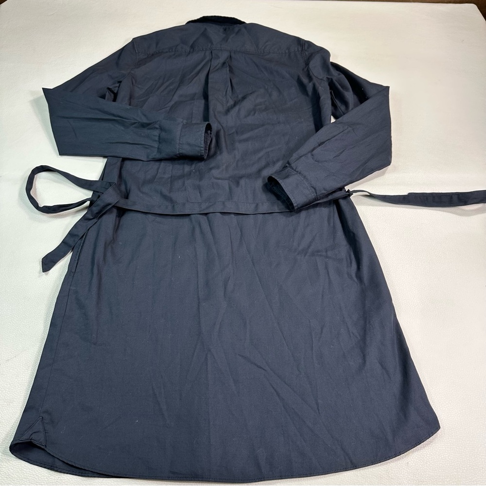 Lacoste Women's Long Sleeve Button Through Belted Pique Dress - Picture 2 of 9